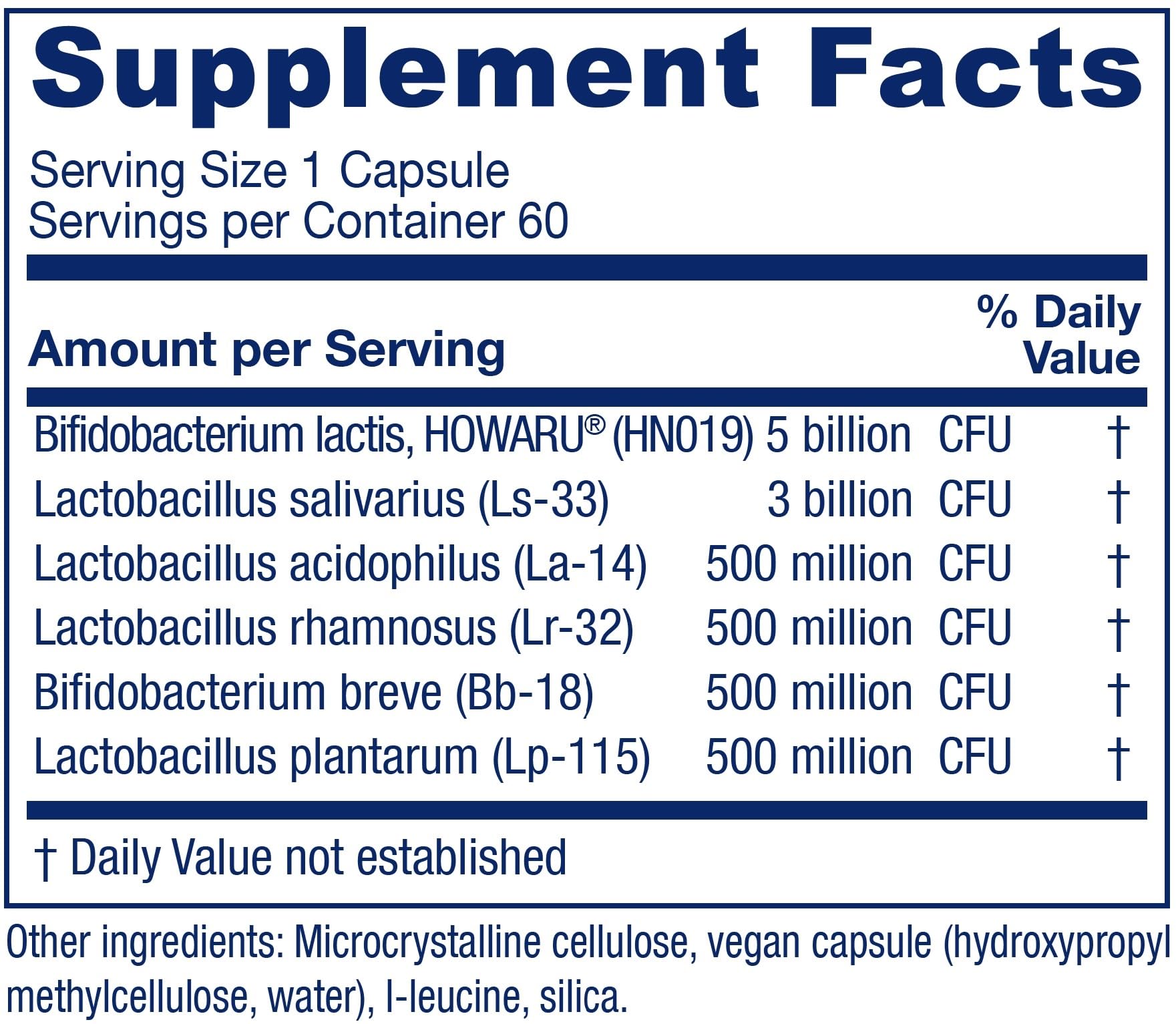 Vitanica Flora Symmetry, cápsula con 10 mil millones de microorganismos para equilibrio intestinal.