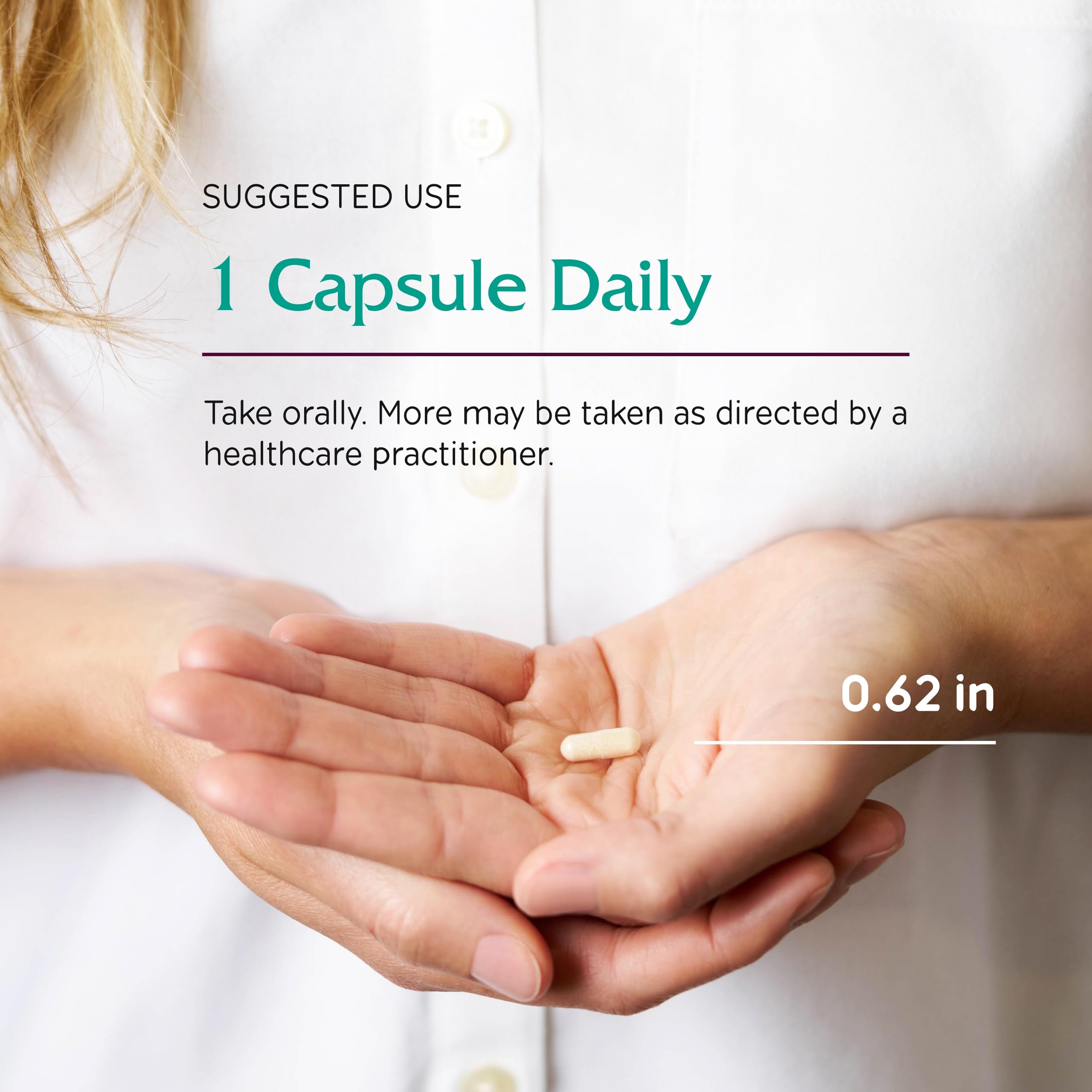 Capsulas vegetarianas de Flora Symmetry, opción apta para dietas sin carne.