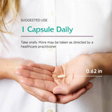 Capsulas vegetarianas de Flora Symmetry, opción apta para dietas sin carne.