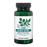 Vitanica GABA Ease, botella de cápsulas, para apoyo calmante ante estrés ocasional.