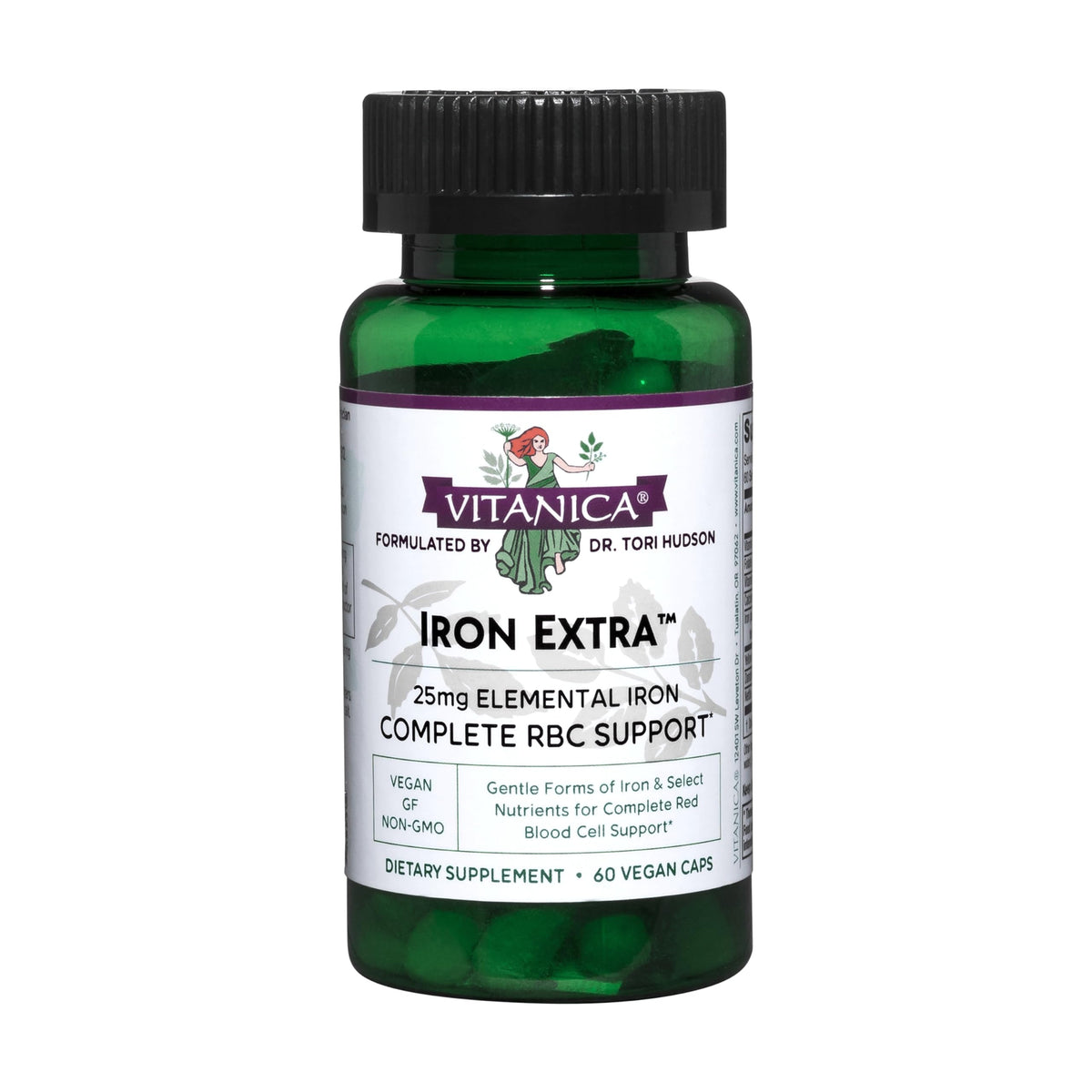 Vitanica Iron Extra, botella del suplemento para uso diario