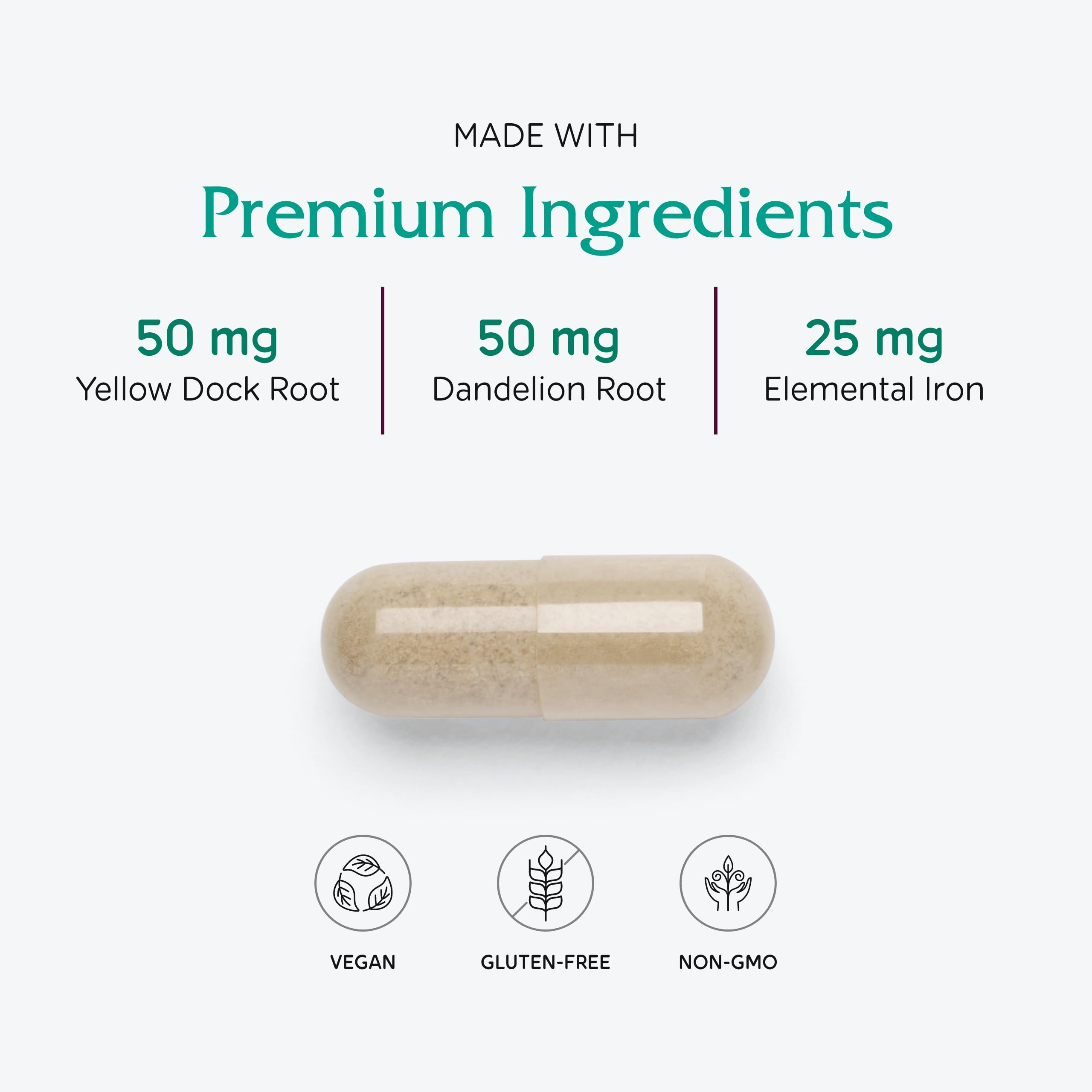 Vitanica Iron Extra, frasco con vitamina C para mejor absorción