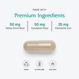 Vitanica Iron Extra, frasco con vitamina C para mejor absorción