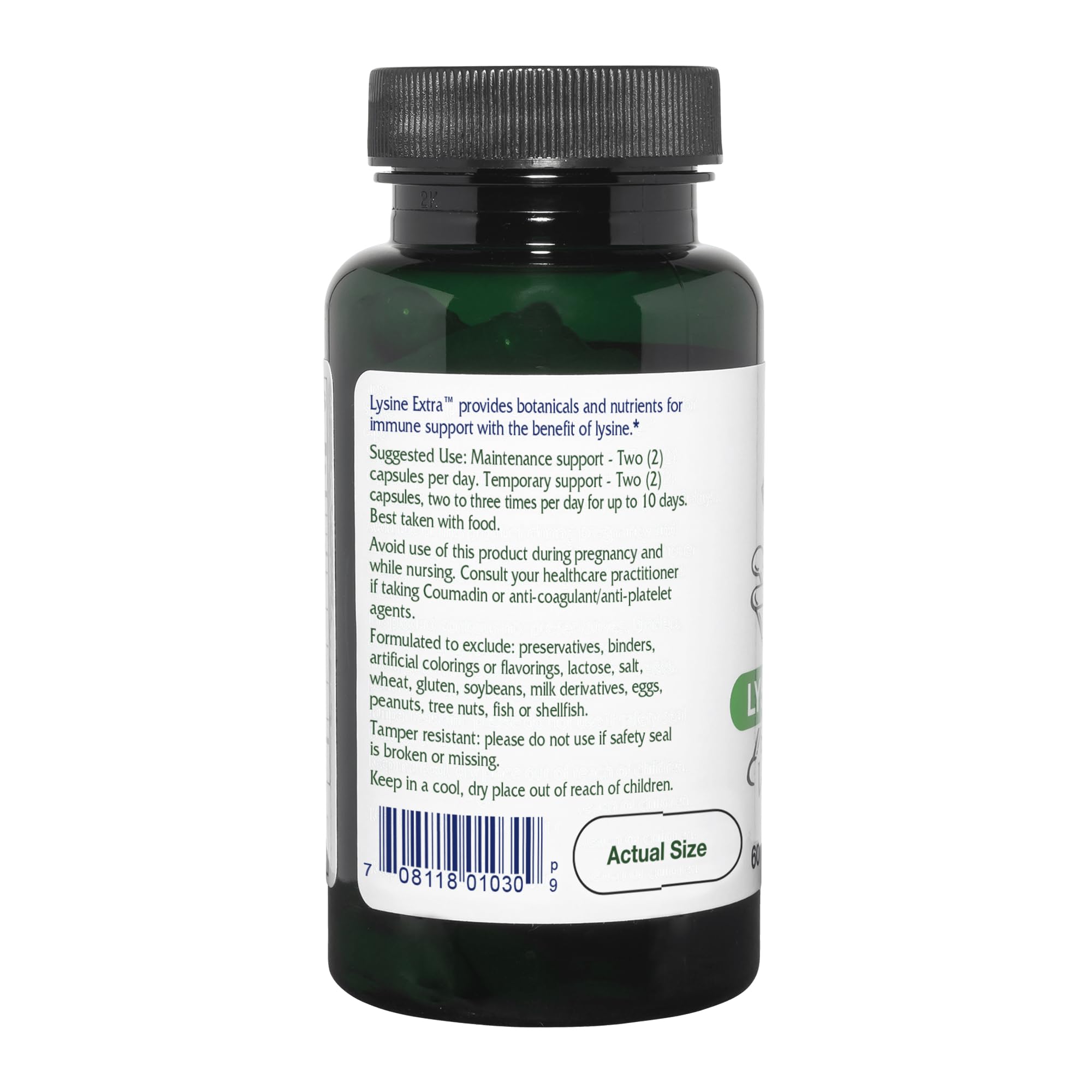 Ingrediente melisa en Vitanica Lisina Extra para apoyo inmunitario suave.