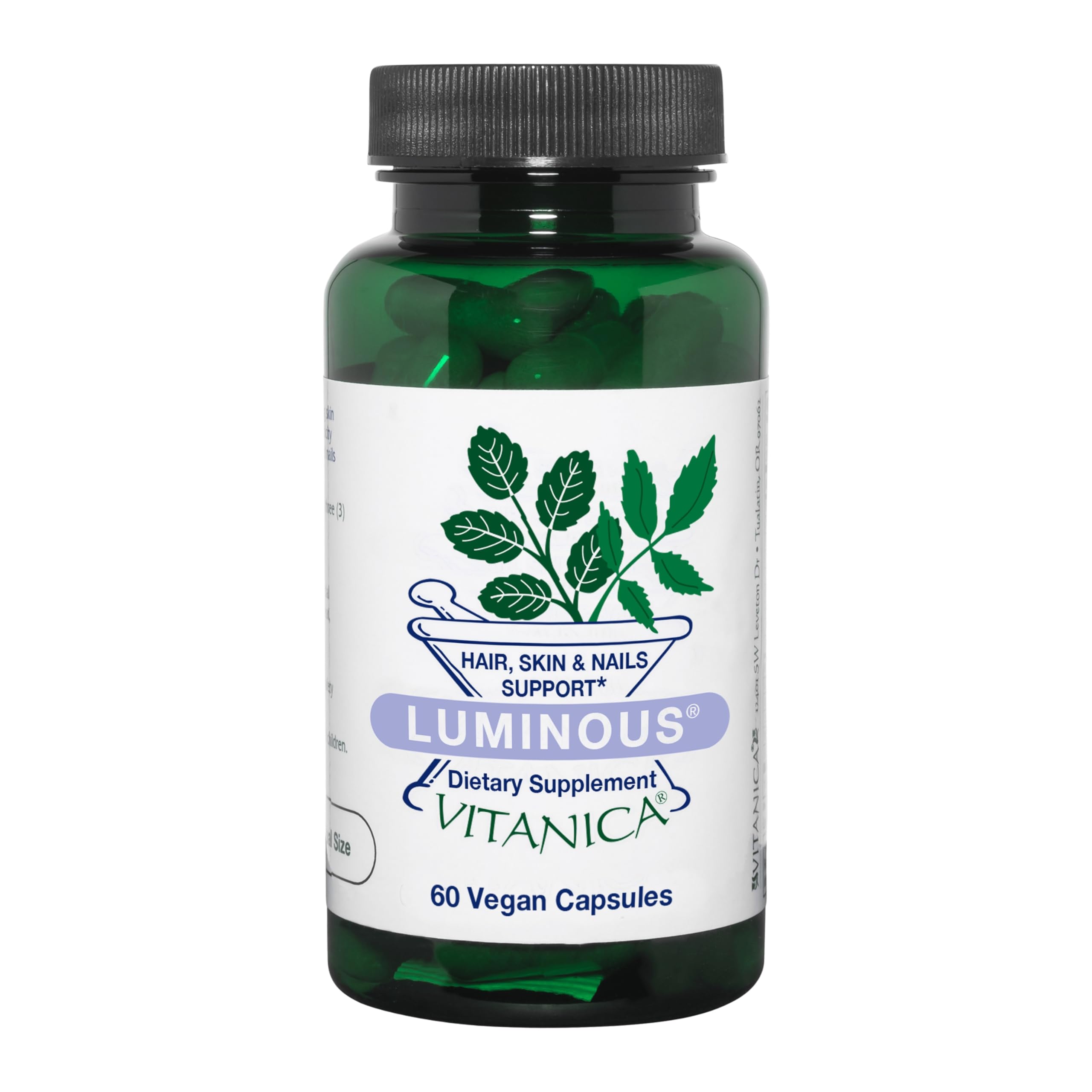 Vitanica Luminous cápsulas de 60 días para cabello, piely uñas.