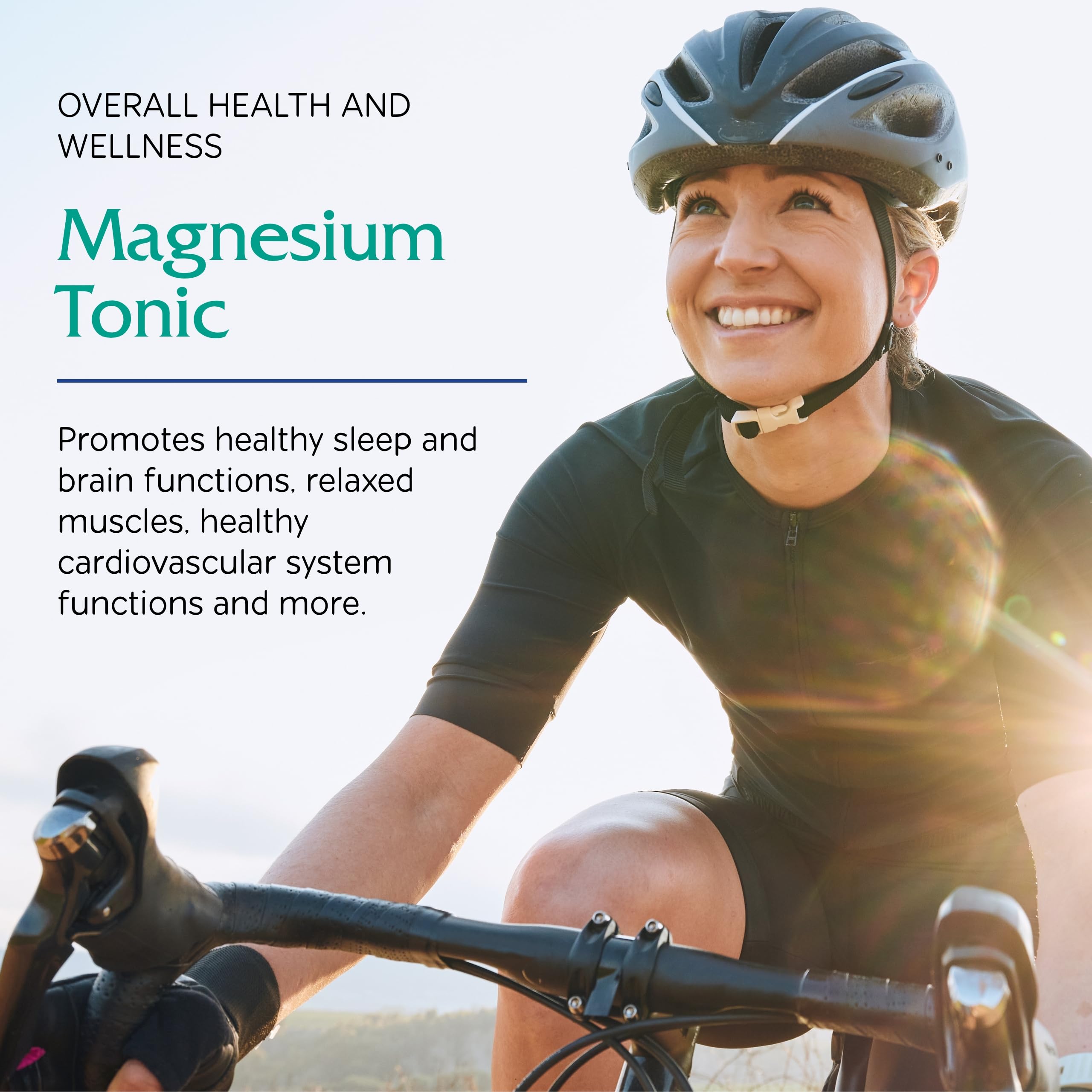Vitanica Magnesium Tónico etiqueta clara, muestra magnesio y B6 para apoyar funciones.