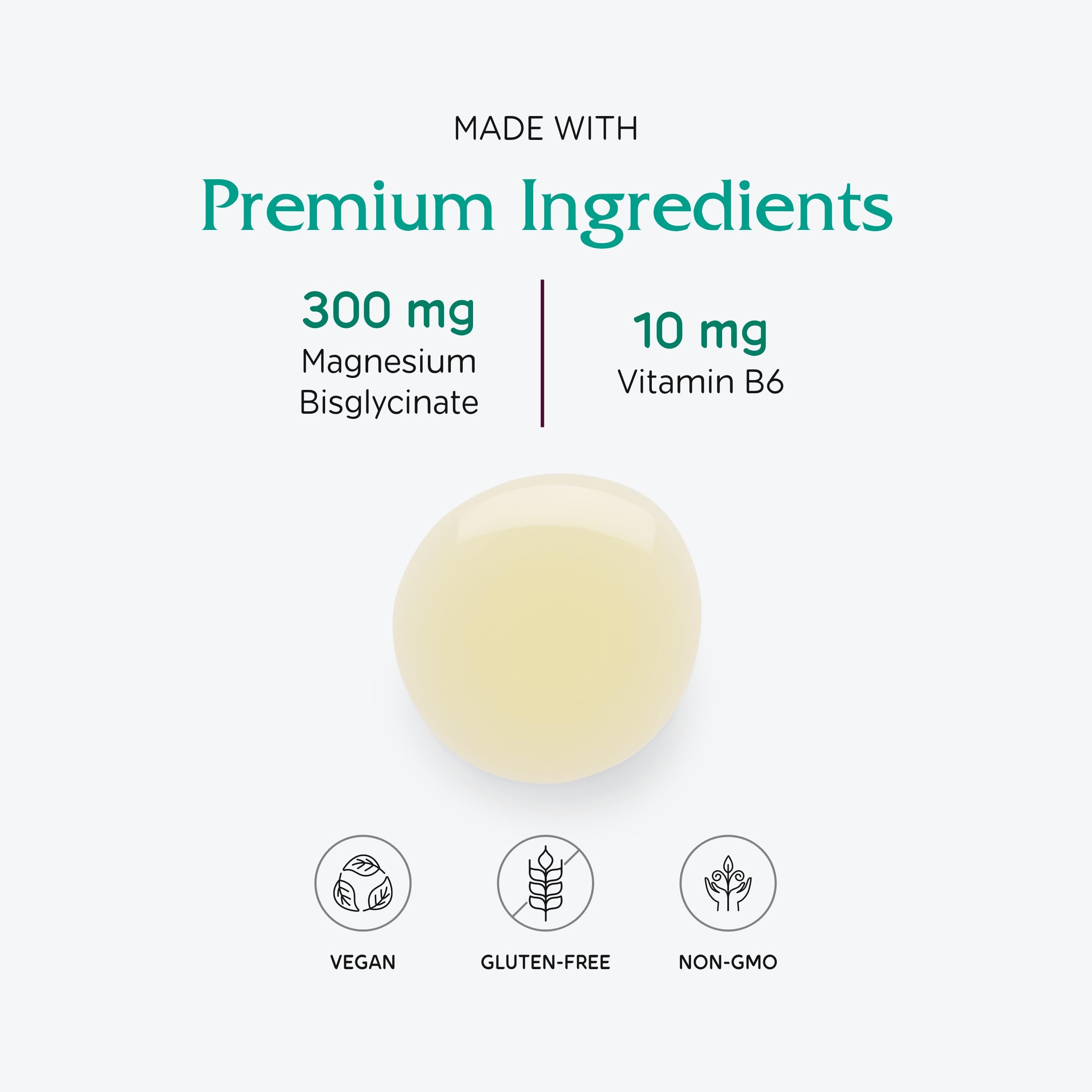Vitanica Tónico de Magnesio, lista de ingredientes con B6 para favorecer la absorción intracelular.
