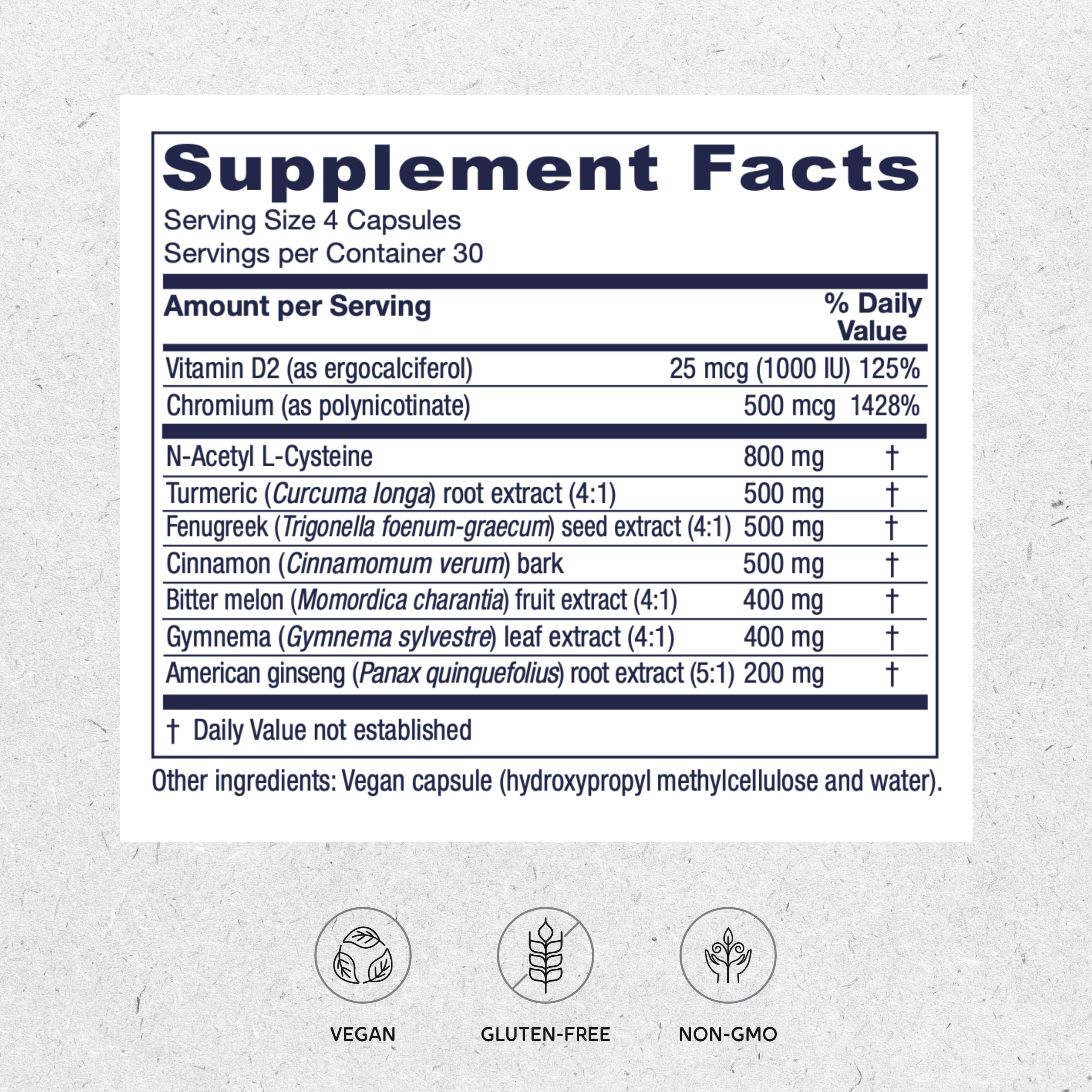 Vitanica Metabolic Manager botánicos: mezcla herbal para balance metabólico y energía sostenida.