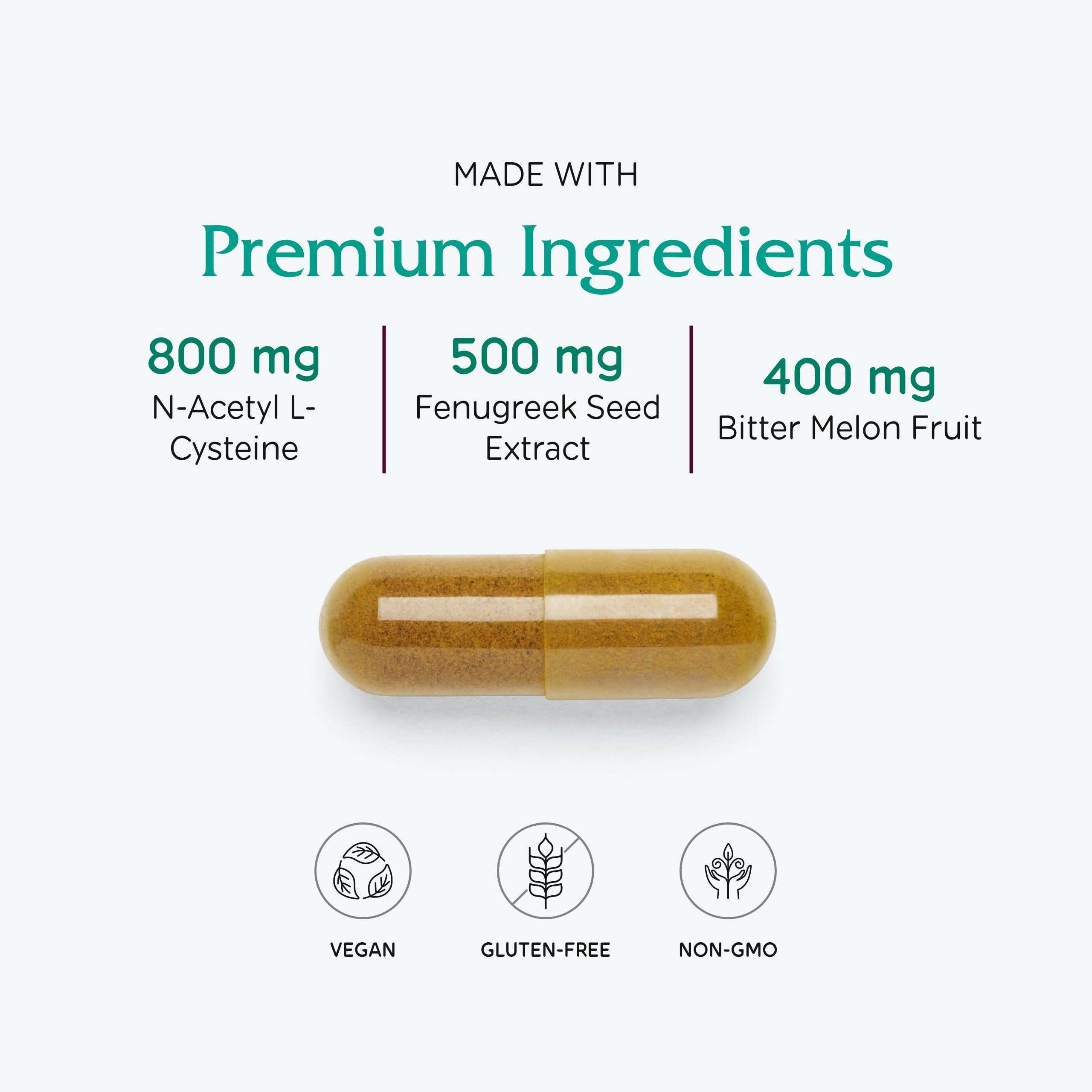 Vitanica Metabolic Manager, ingredientes herbales visibles, apoyo antioxidante natural