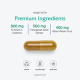 Vitanica Metabolic Manager NAC y curcuma: apoyo antioxidante asociado al metabolismo.