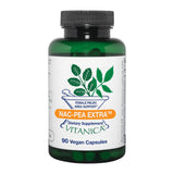 Vitanica NAC-Pea Extra, botella frontal, posible apoyo inmunológico y antioxidante.