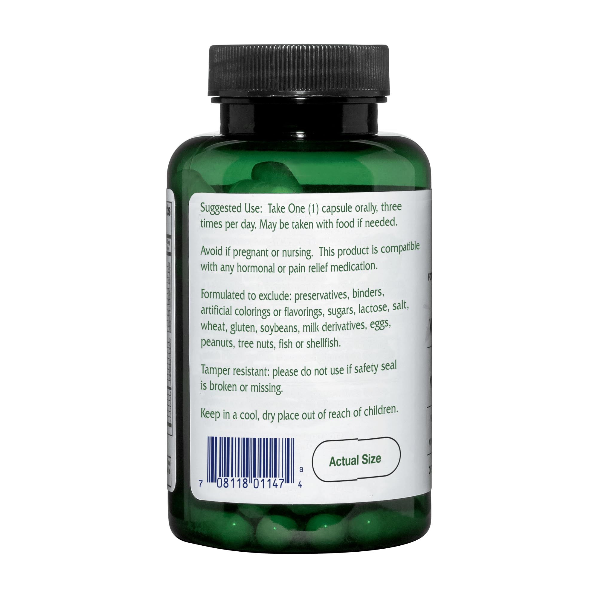 Vitanica NAC-Pea Extra, caja frontal, cápsulas veganas para apoyo integral.