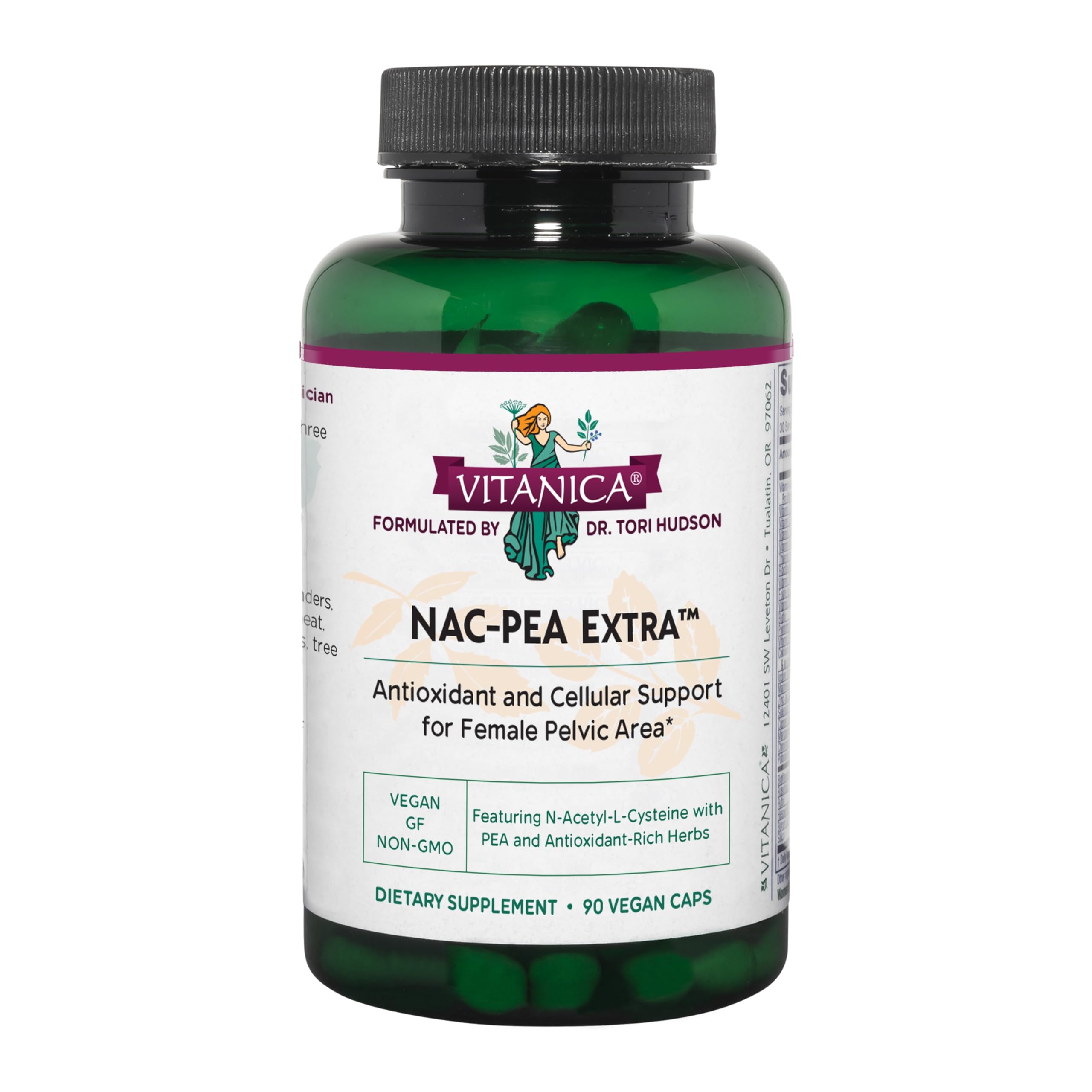 Vitanica NAC-Pea Extra: cápsulas para apoyo general de la salud femenina