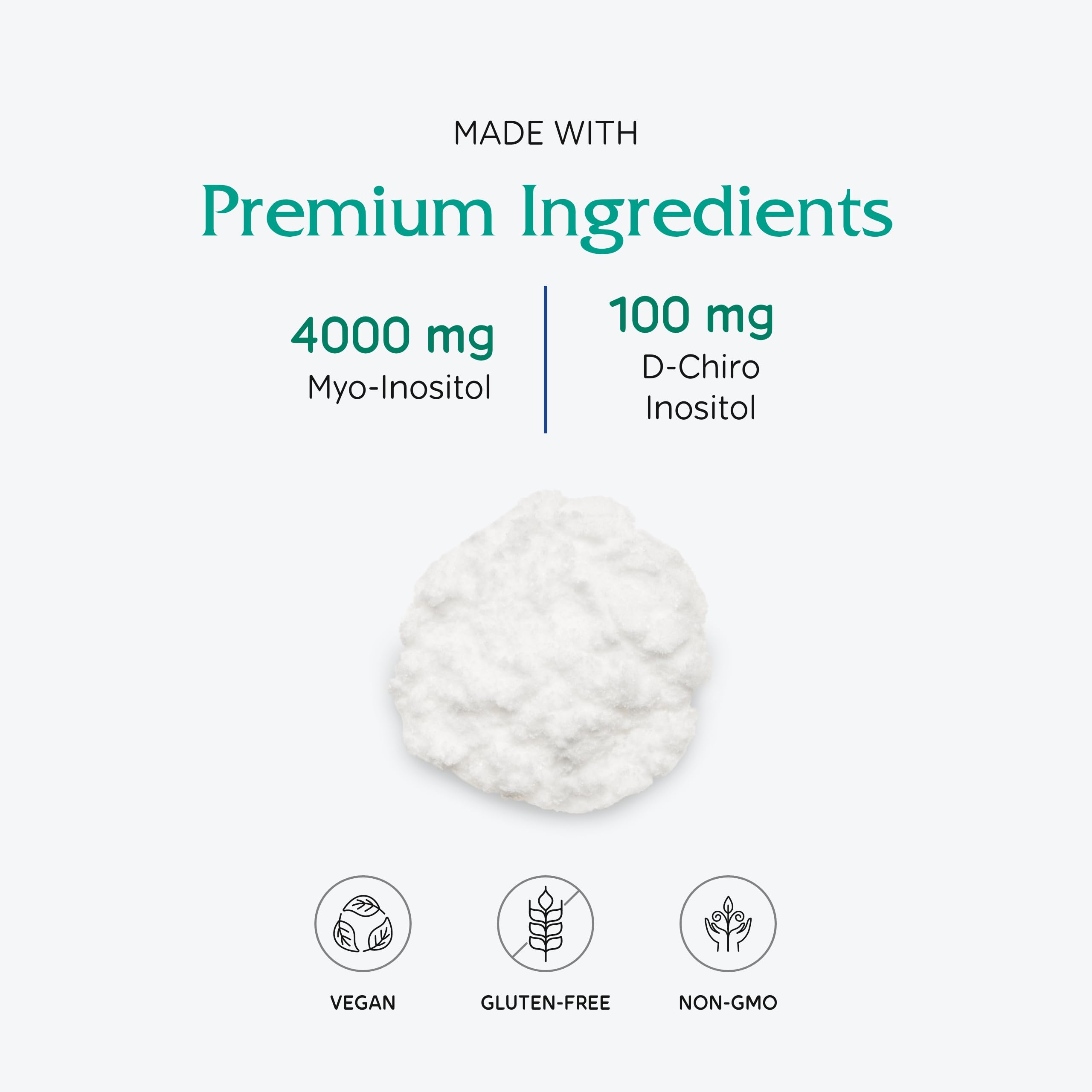 Vitanica Optinositol, polvo-en-vaso: disolución rápida para una ingesta agradable.
