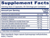 Vitanica OvaBlend etiqueta frontal muestra ingredientes clave para equilibrio hormonal.