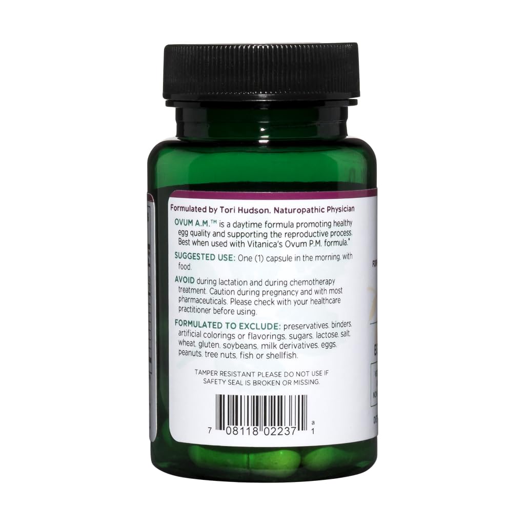 Vitanica Ovum A.M. etiqueta mostrando ingredientes clave para decisión informada