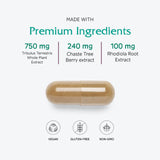 Vitanica Pregnancy Prep: etiqueta clara que facilita identificar ingredientes y uso recomendado.