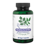 Vitanica Rauwolfia Extra botella de cápsulas para apoyo cardiovascular diario.