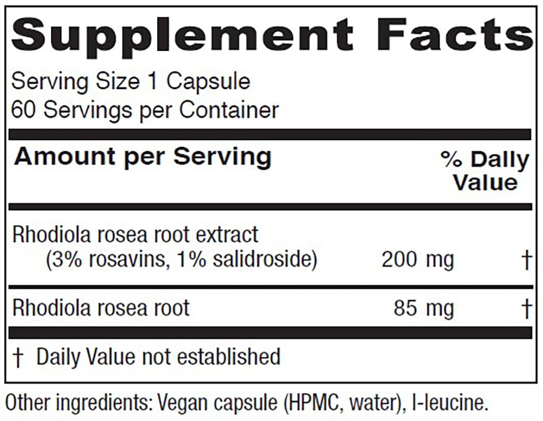 Vitanica Rhodiola con rosavinas y salidroside para enfoque mental
