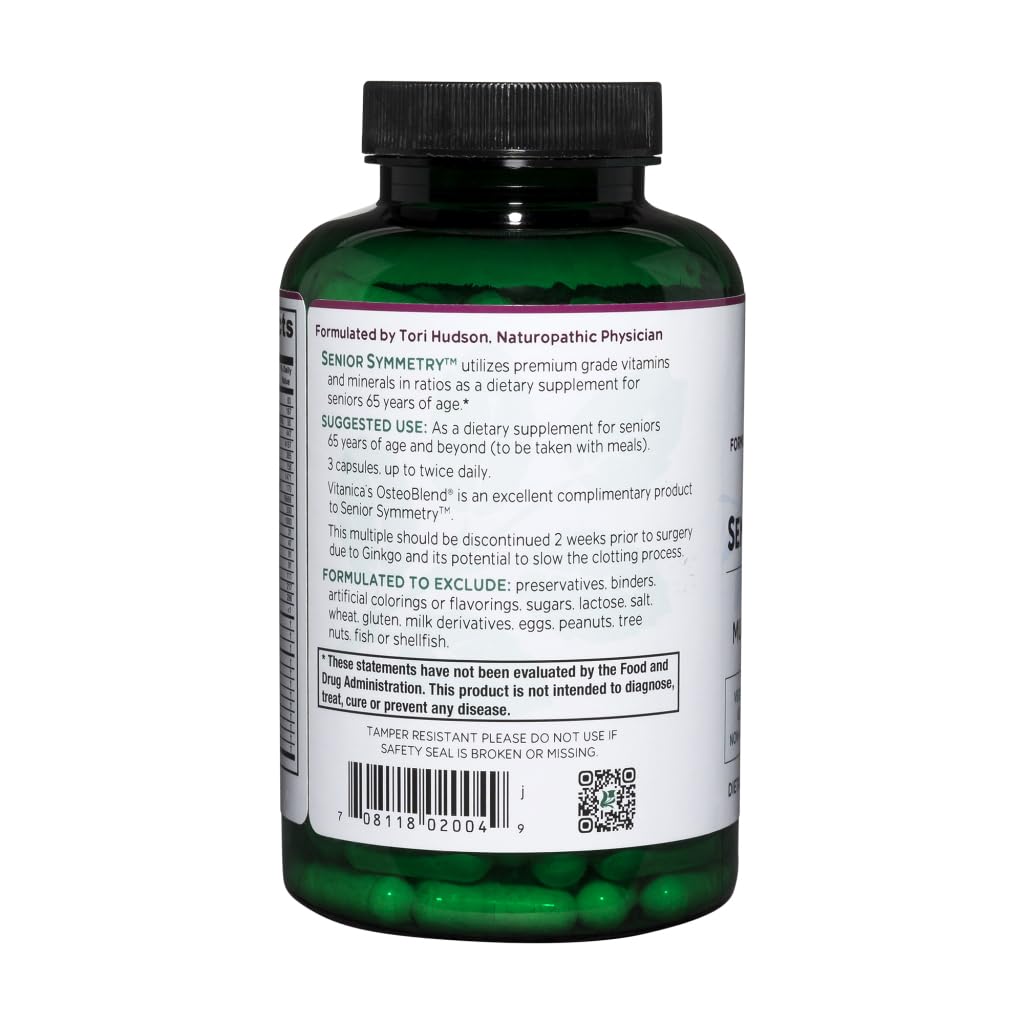 Vitanica Senior Symmetry enzimas digestivas vegetales para mejor absorción