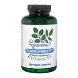 Vitanica Senior Symmetry, frasco de cápsulas, apoyo nutricional diario para mayores.