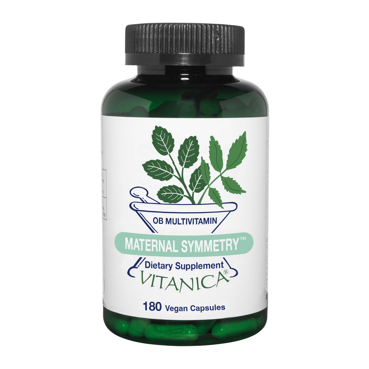 Vitanica Simetria Materna: cápsulas que respaldan nutrición materna durante el embarazo.