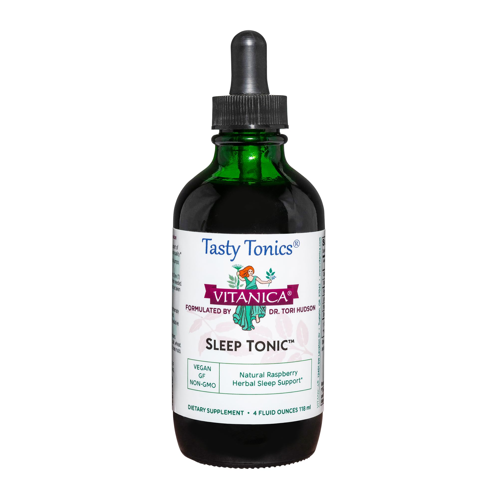 Tonico del Sueño de Vitanica: botella de 118 ml para relajación nocturna.