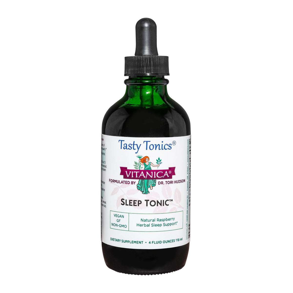 Tonico del Sueño de Vitanica: botella de 118 ml para relajación nocturna.