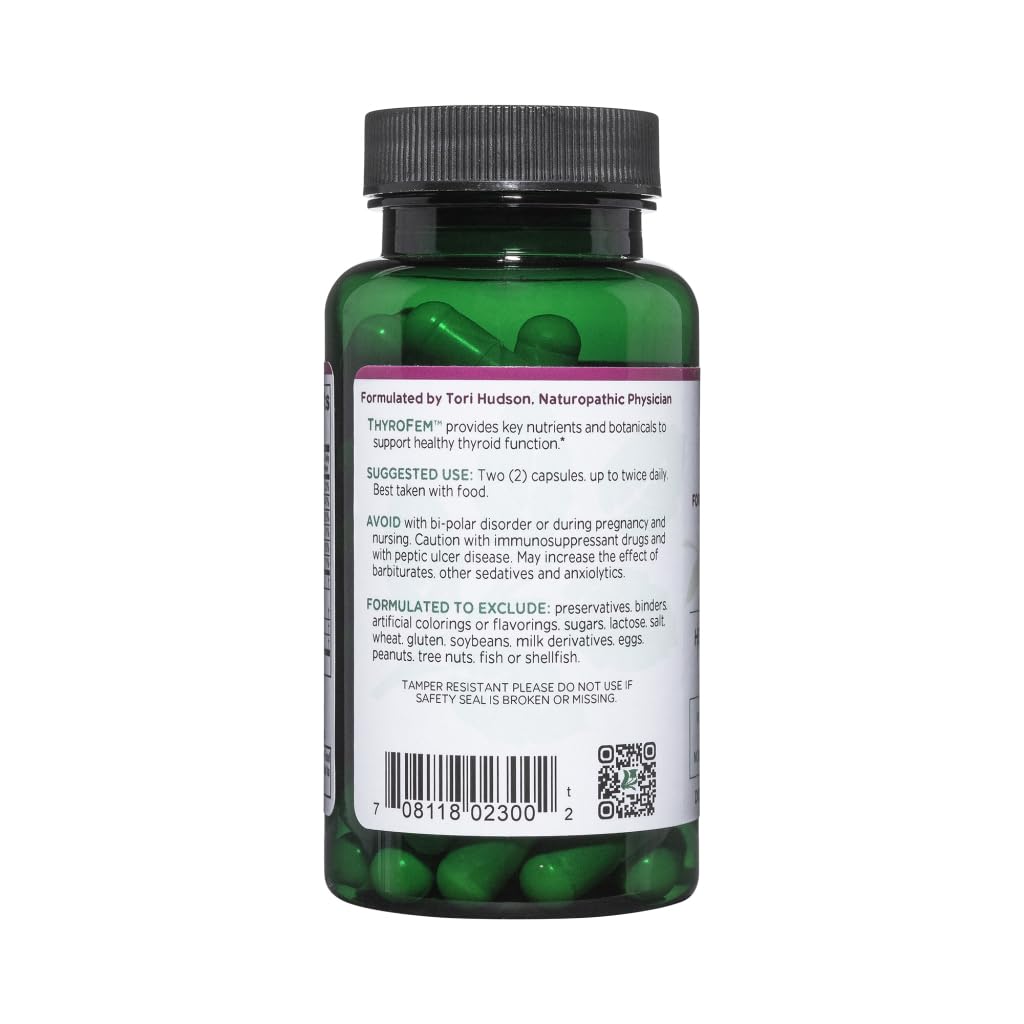 Vitanica ThyroFem: botánicas esenciales para equilibrio hormonal de forma natural.