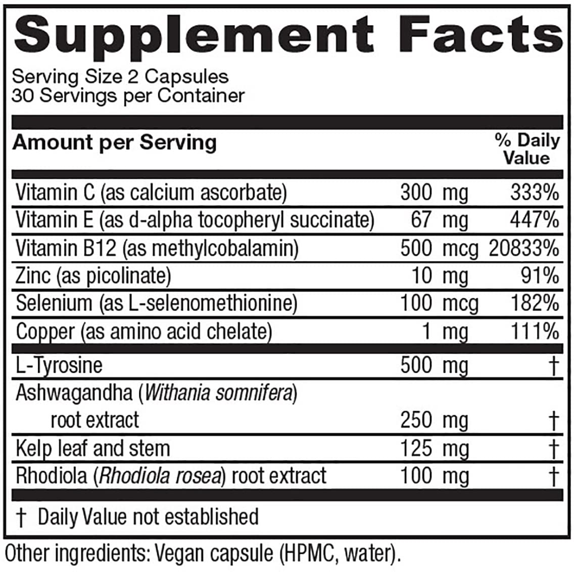 Vitanica ThyroFem: nutrientes clave para la salud tiroidea y bienestar.