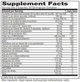 Vitanica Vegan Symmetry botella de 120 cápsulas para mujeres