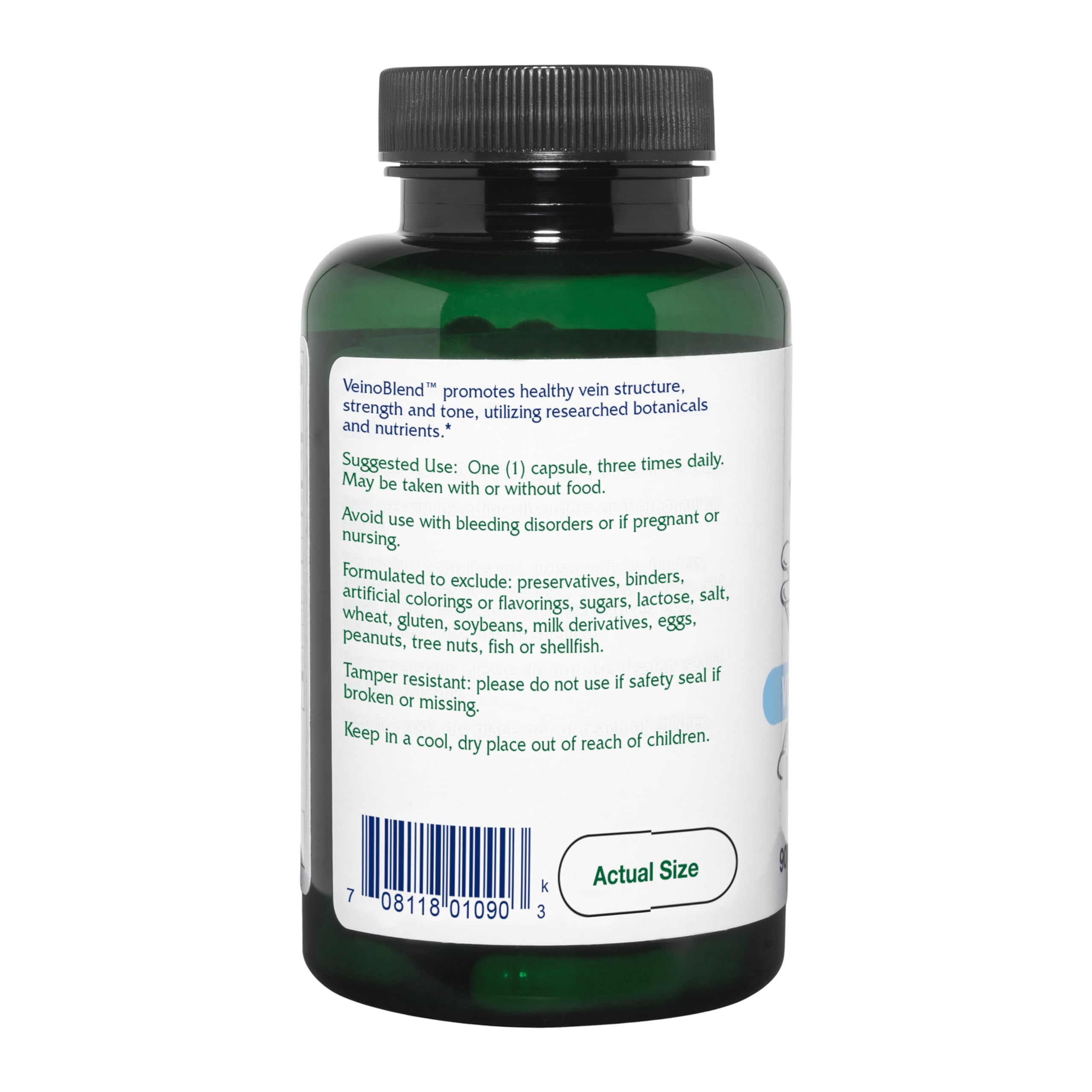 Vitanica VeinBlend bote frente envase compacto para uso diario
