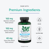 Vitanica VeinBlend etiqueta producto información clara sobre ingredientes vegetales