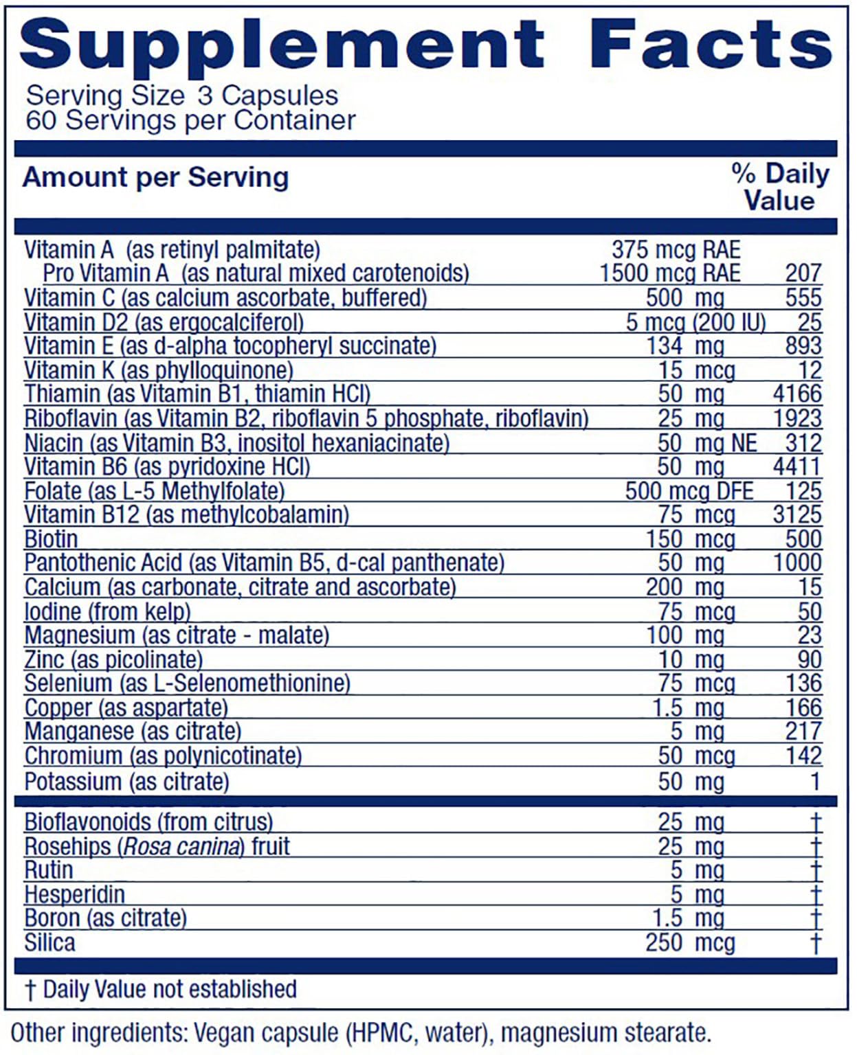 Vitanica Women's Symmetry: cápsulas en la mano para comodidad diaria y estrategia de nutrición.