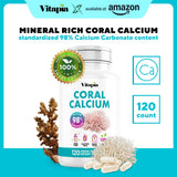 Cápsulas veganas Vitapia para calcio coral y dientes sanos.