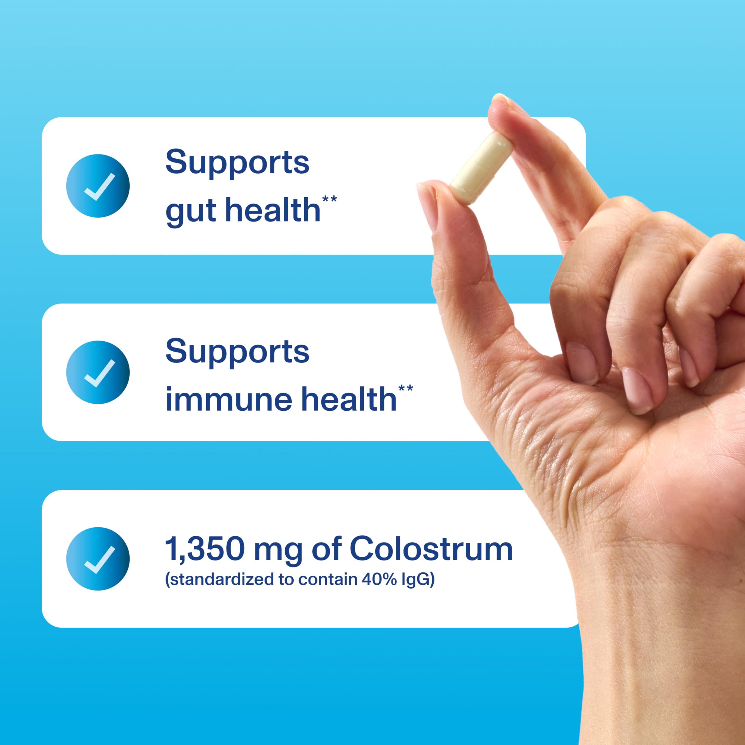 Vital Proteins colostro bovino, etiqueta IgG visible, posible beneficio inmunitario.