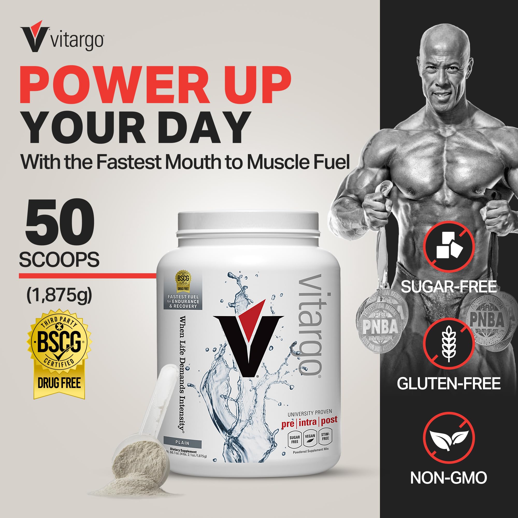 Vitargo: energía para entrenamientos intra con rápida absorción.