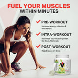 Vitargo escena de entrenamiento, polvo listo para mezclar y beber
