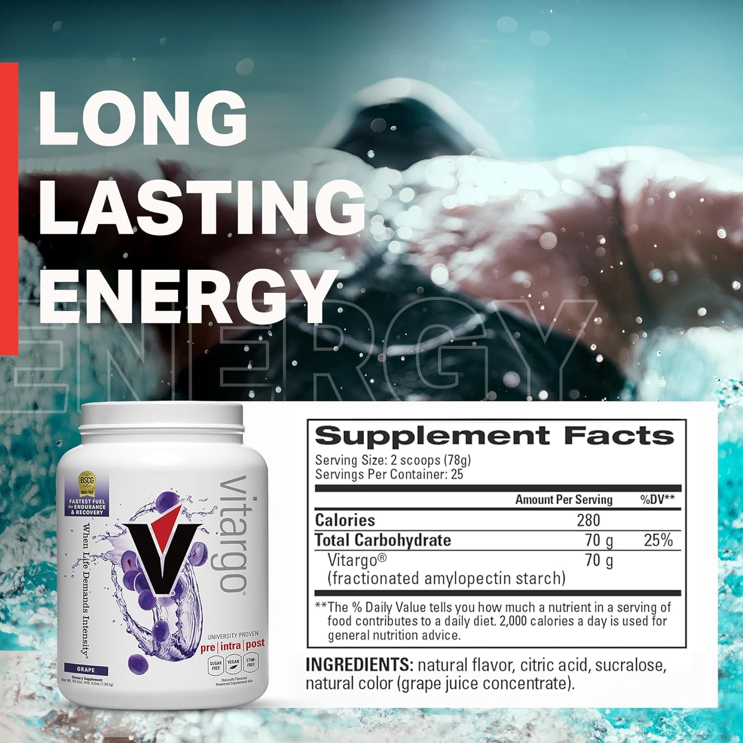 Vitargo Fabricado en EE.UU.: calidad certificada y control de contaminación