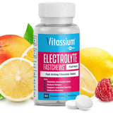 Vitassium FastChews: empaque Fruta Punch listo para uso diario.