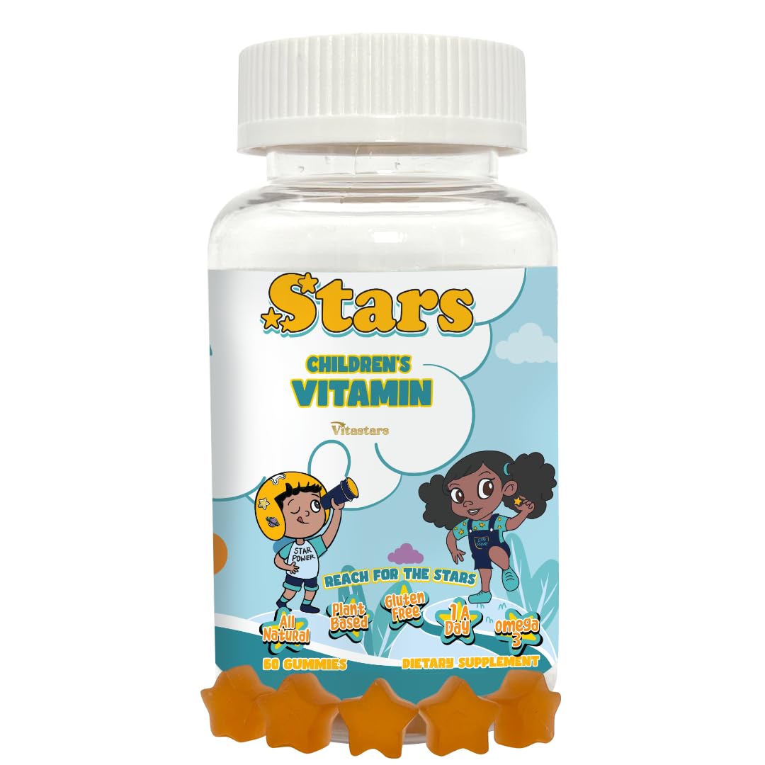 Vitastars Stars para niños, gominola piña, consumo diario.
