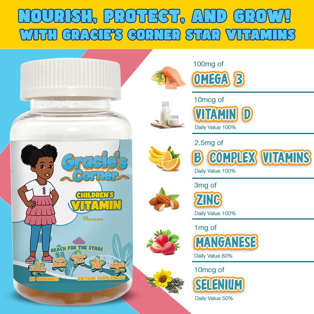 Vitastars Gracie’s Corner sabor-fruta-tropical: gominola agradable para niños.