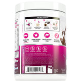Vitauthority Collagen Peptides chocolate, batido cremoso para piel y cabello saludables.