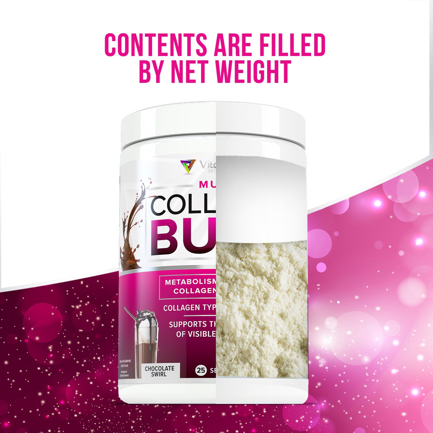 Vitauthority Collagen Peptides chocolate, articulaciones flexibles para movilidad cotidiana.