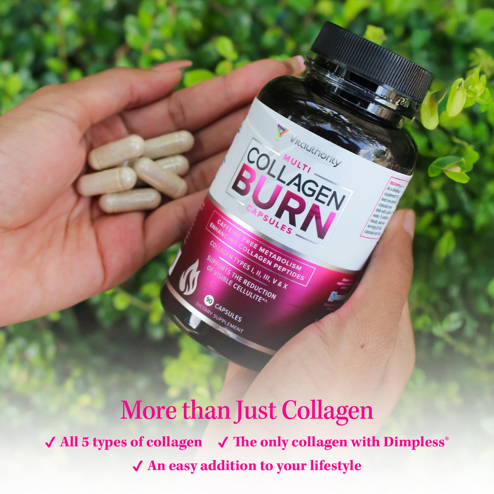 Vitauthority Multi Colágeno Burn: SOD B Dimpless para la apariencia de la piel.