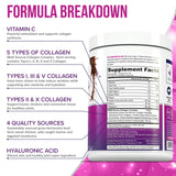 Vitauthority Multi Collagen mezcla en agua o leche con sabor chocolate