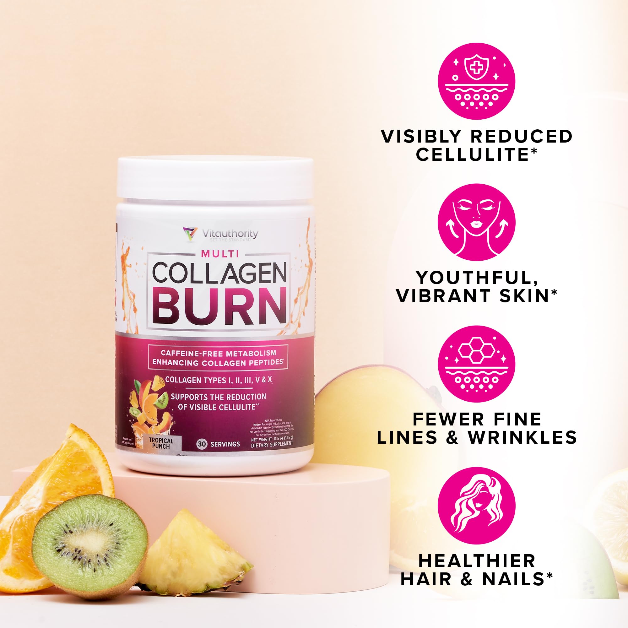 Vitauthority Multi Collagen preparacion-rapida, mezcla rápida para empezar el día