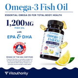 Vitauthority Omega-3: certificado Friend of the Sea de origen sostenible.