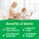 Tabletas para niños sin alérgenos, VitaWorks Biotina.