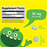 Envase VitaWorks con 120 tabletas masticables para dosis fáciles.
